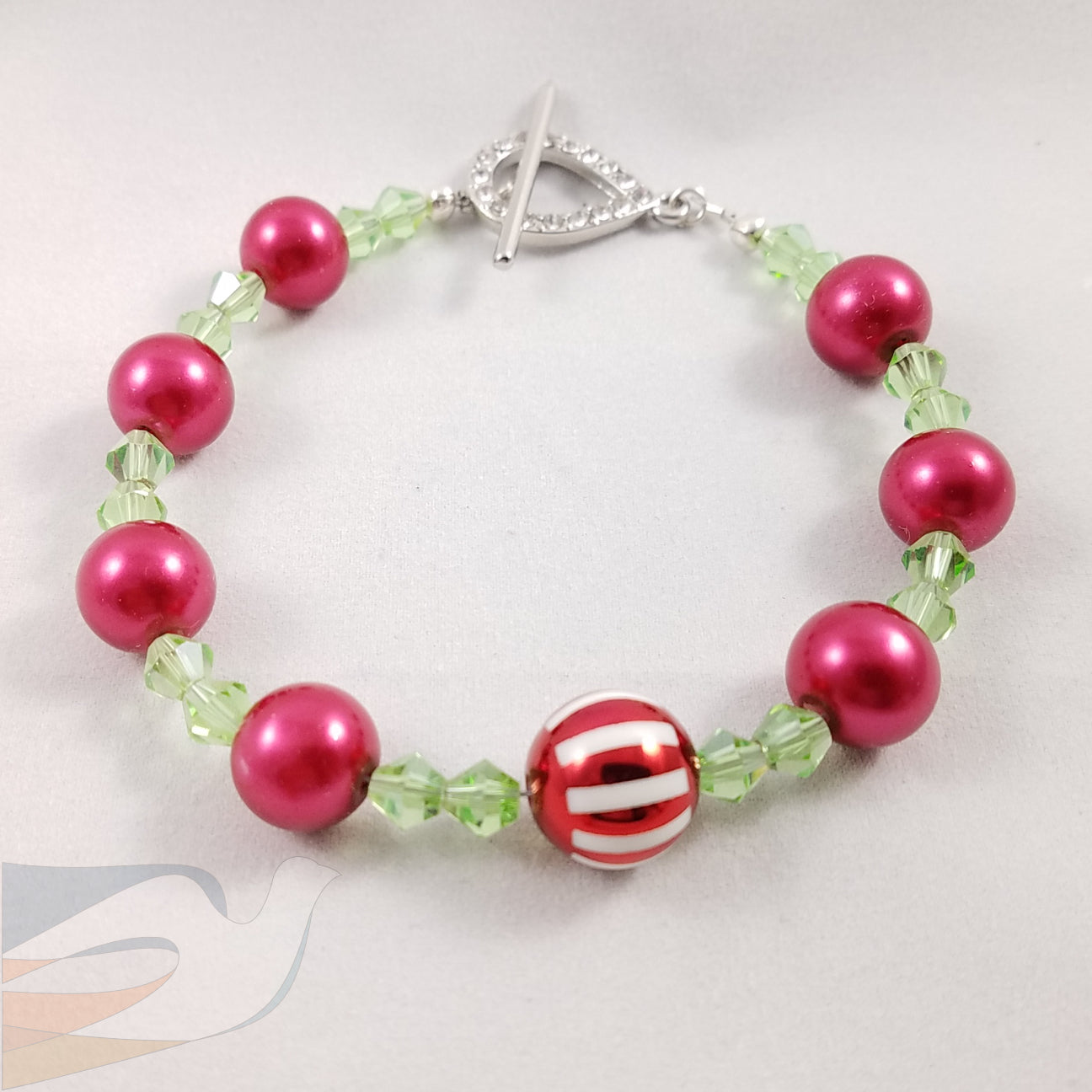 Red and Green Christmas Bracelet