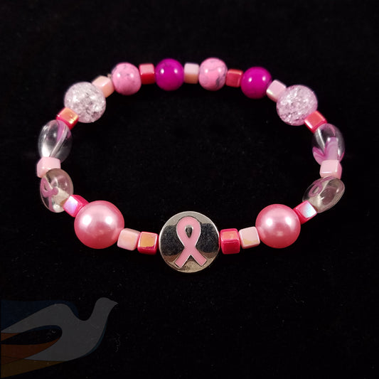 Breast Cancer awareness stretch bracelet
