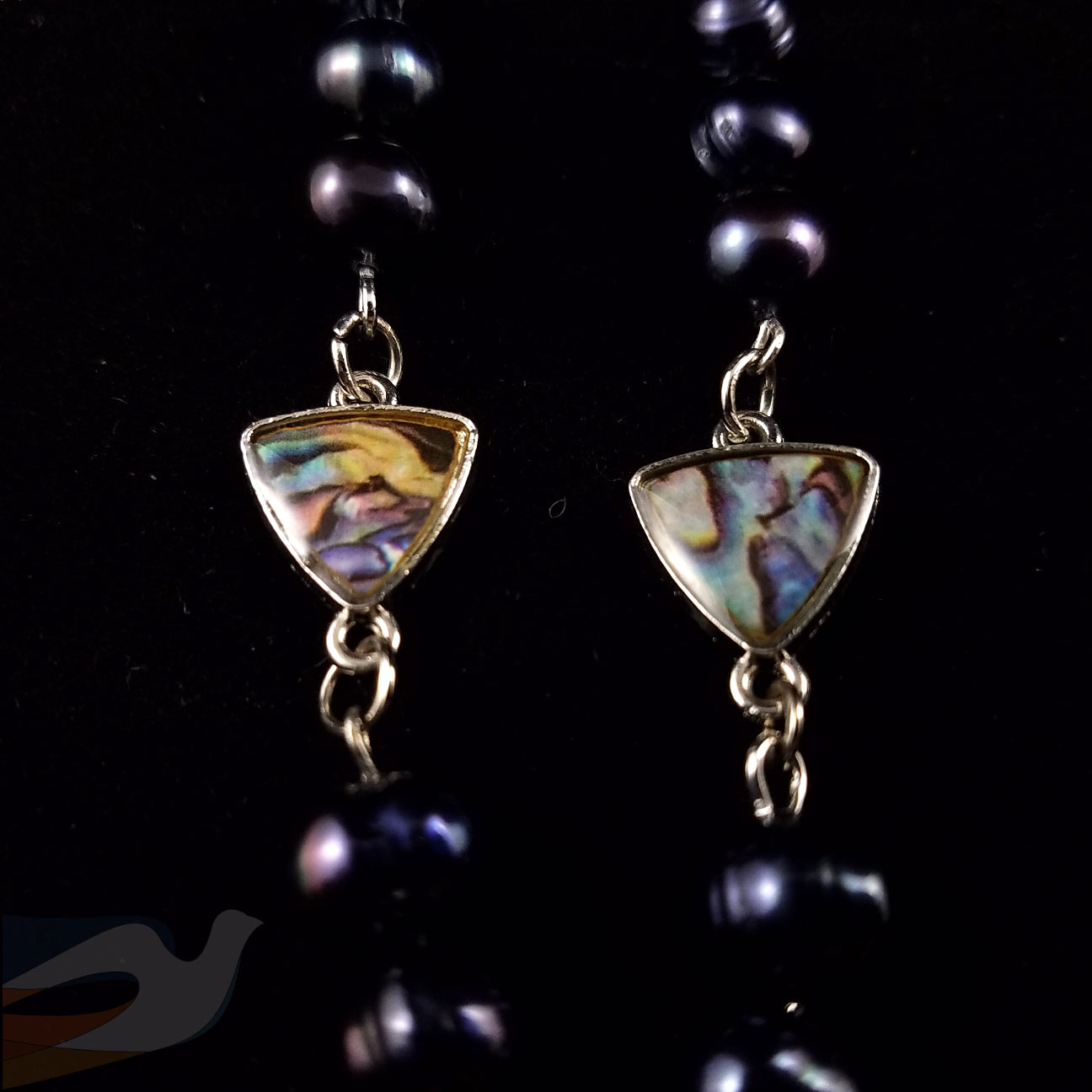 Fresh Water Pearl & Abalone Shell Necklace