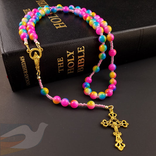 Fun Bubble gum colored Rosary