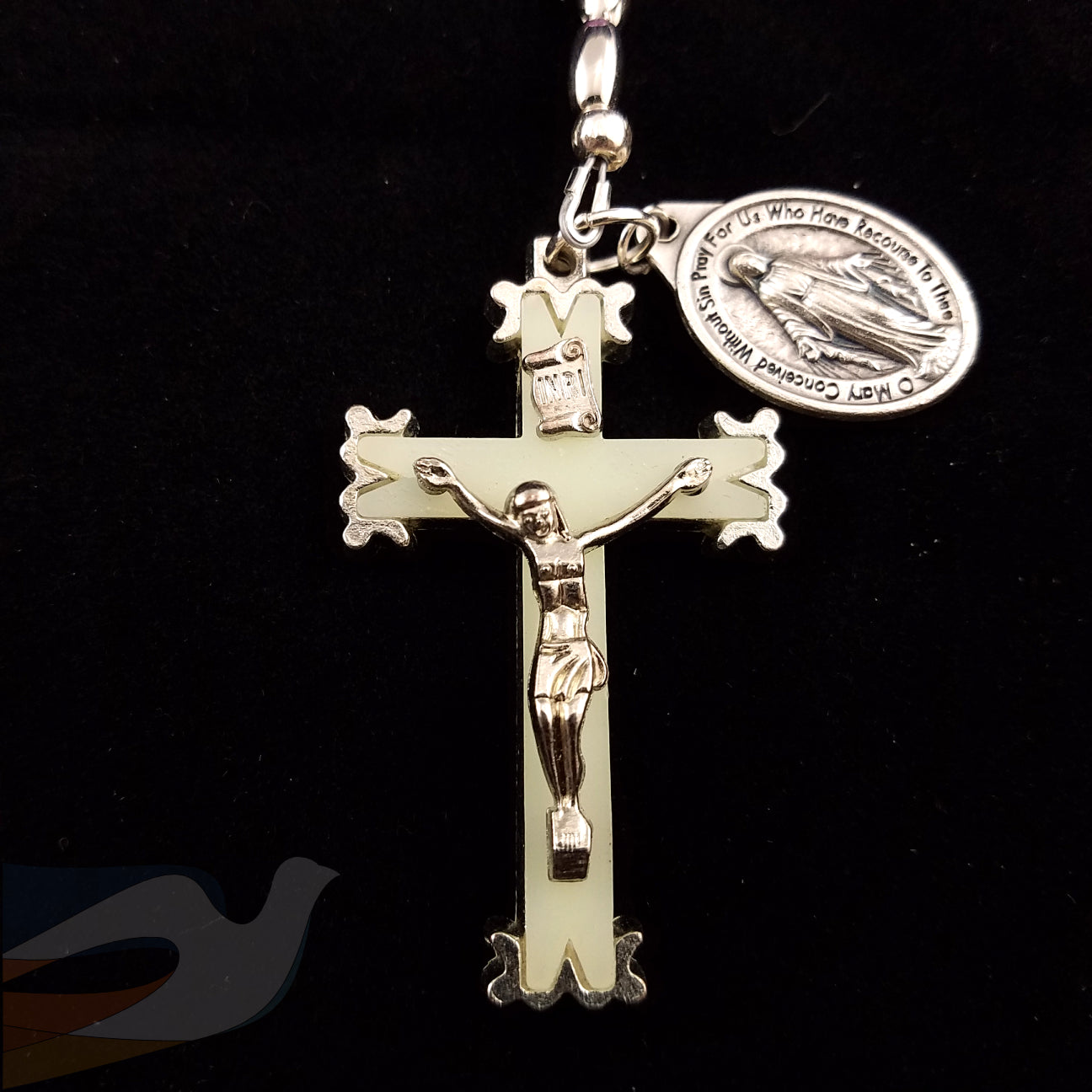 Purple and Silver Vehicle Rosary