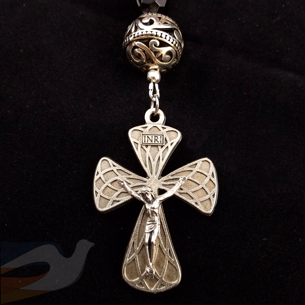 Orange and Black Vehicle Rosary